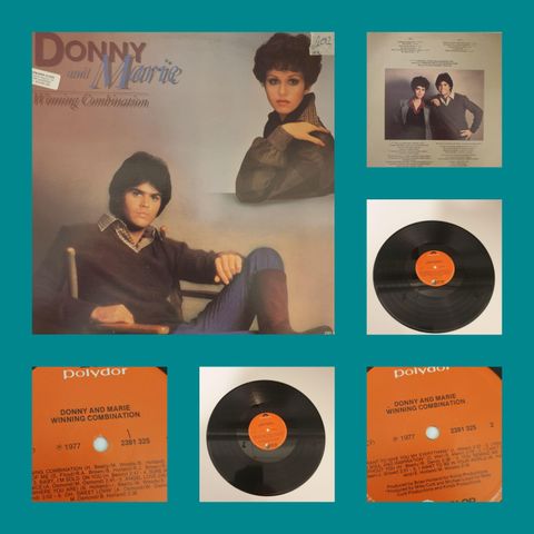 VINTAGE/RETRO LP-VINYL "DONNY AND MARIE/WINNING COMBINATION 1977"