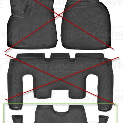 Tesla Model X 2016-> 6 seter Midtkonsoll. KUN 3. RAD