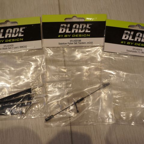 Nye deler til Blade  mCX2 selges (E-flite)