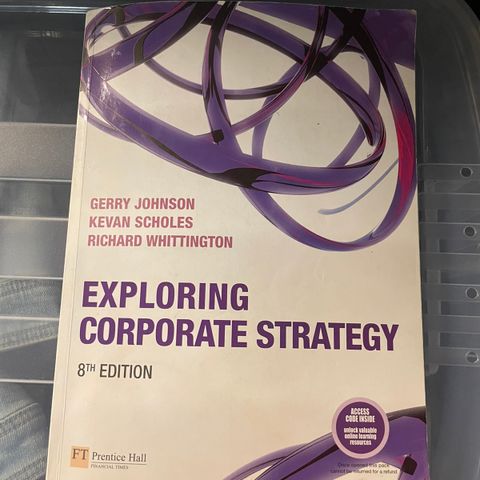 Exploring corporate strategy 8th edition