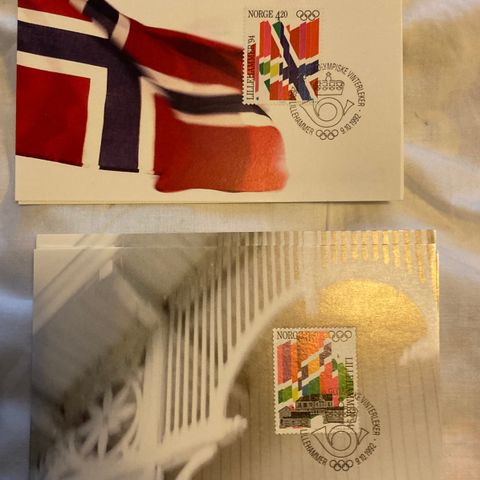 OL 94 Lillehammer FørstedagsBrev/ kort og kataloger m/ dubletter