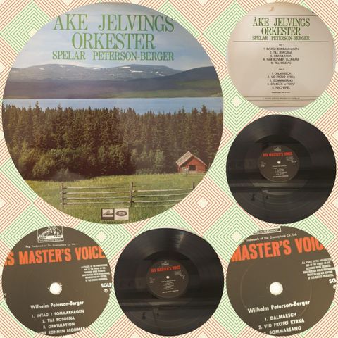 VINTAGE/RETRO LP-VINYL "ÅKE JELVINGS ORKESTER/SPELAR PETERSON - BERGER 1967"