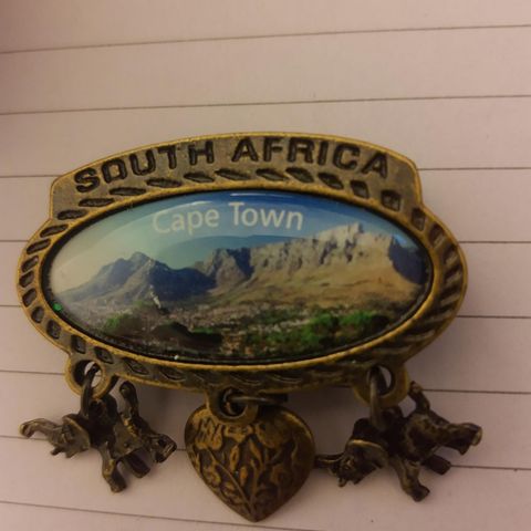 Samleobjekt. Bronze og glass Cape town South Africa memorabilia. Ganske tung .