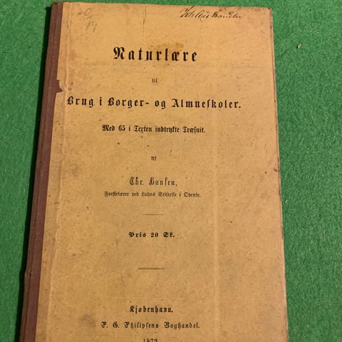 Naturkundskab (1861) + noen flere bøker om samme tema.