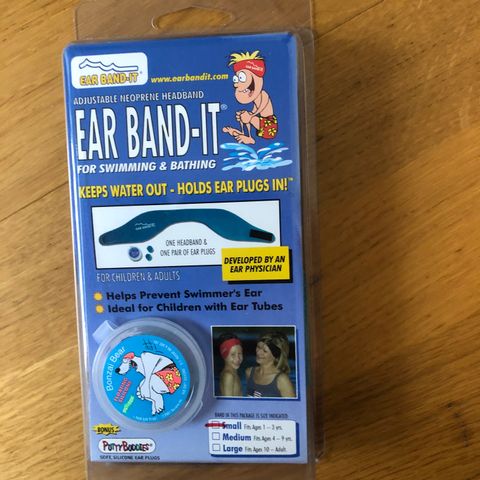 Ørepropper og pannebånd til bading, Ear band-it