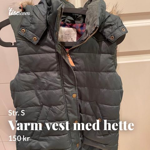 Varm vest Str. 36/S