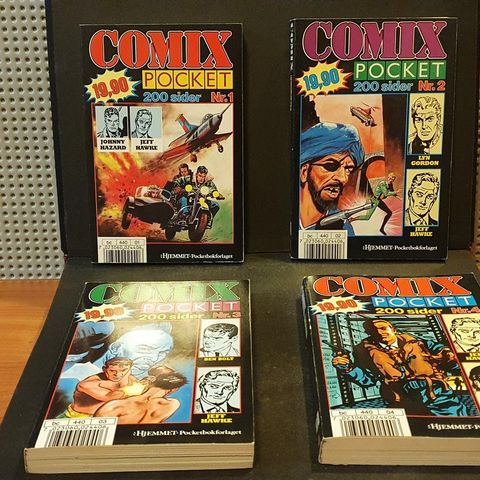 Comix Pocket nr 1, 2, 3 og 4