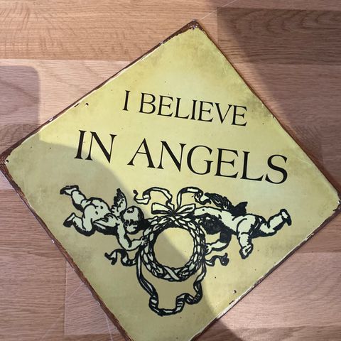 Ubrukt! Skilt : I believe In Angels