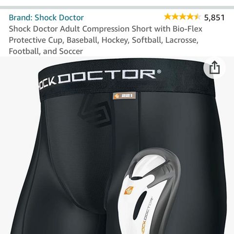 Compression shorts with bioflex cup