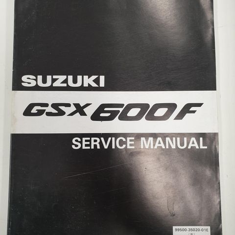 SUZUKI GSX 600 F  Service manual