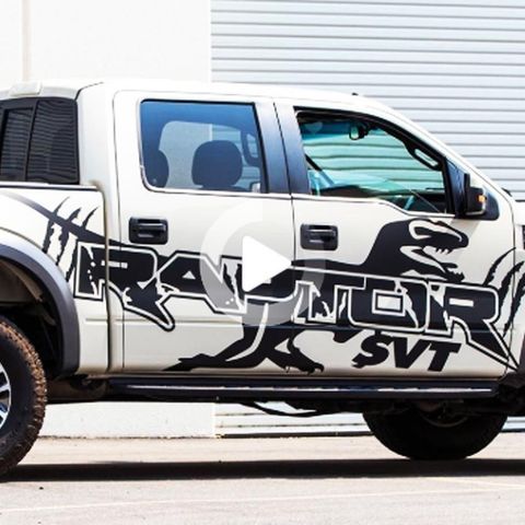 Tøft sjeldent Ford Raptor F150 Graphic Decal kit