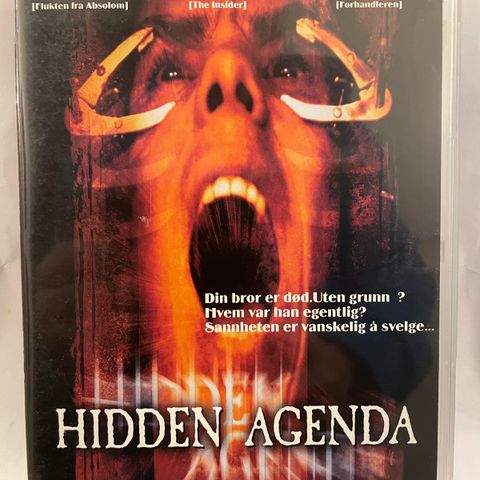 [DVD] Hidden Agenda - 1999 (norsk tekst)