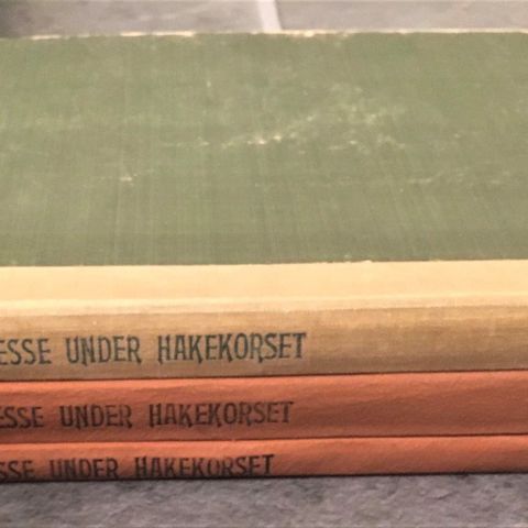 NORSK PRESSE UNDER HAKEKORSET -Bind 1, 2 og 3