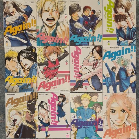 Again!! Vol.1-12 komplett manga serie