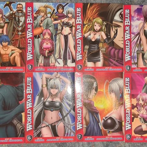 World War Blue Vol.1-8 manga serie