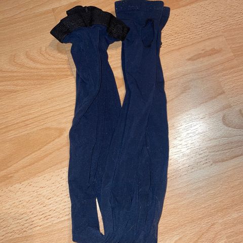 Leggings med hull for hæl til RG /turn/dans/ballett, blå