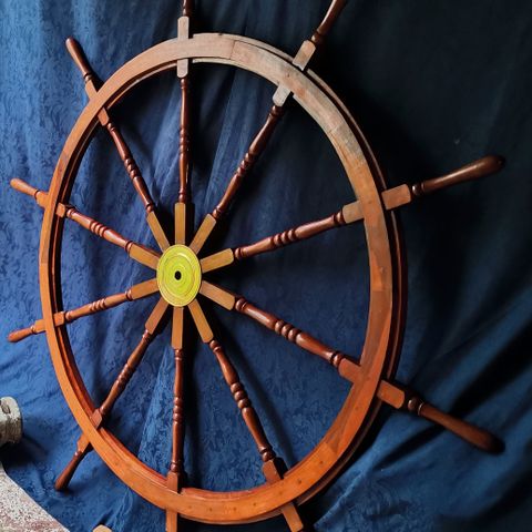 Skipsratt 187 cm i diameter, maritimt