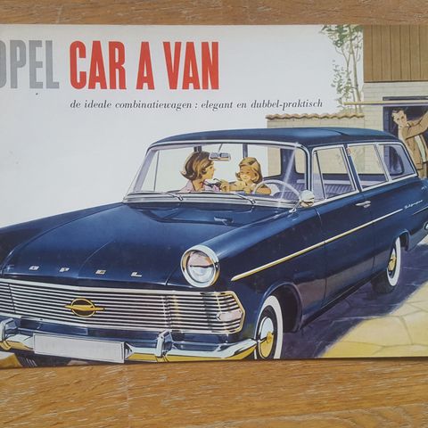 Brosjyre Opel Caravan P2 1961