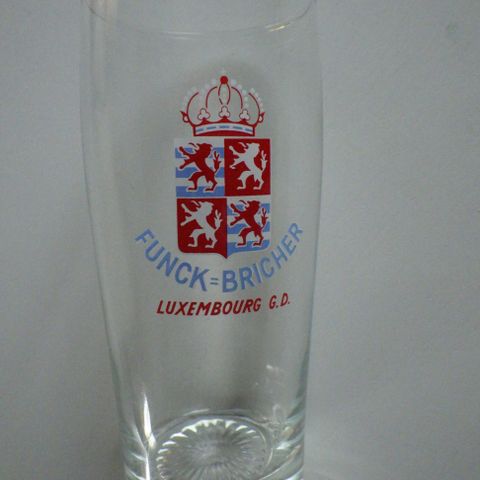 Originalt ølglass fra Luxembourg