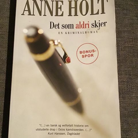 Pocketbok: Anne Holt, Det som aldri skjer
