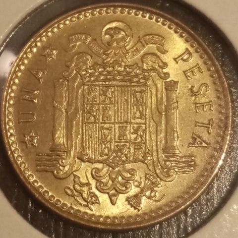 Spania 1 peseta 1975 UNC NY PRIS