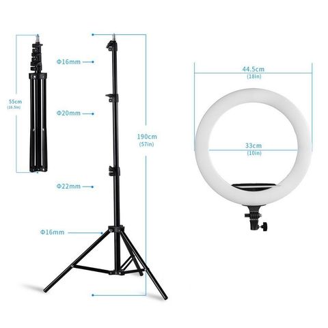 45cm ring light with 2meter stand and remote