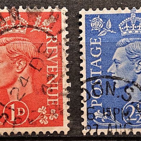 ENGLAND: Lot med fine stempla frimerker. / 1022 xv.