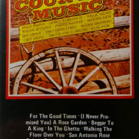 Kassetter. Country & western. Country Music