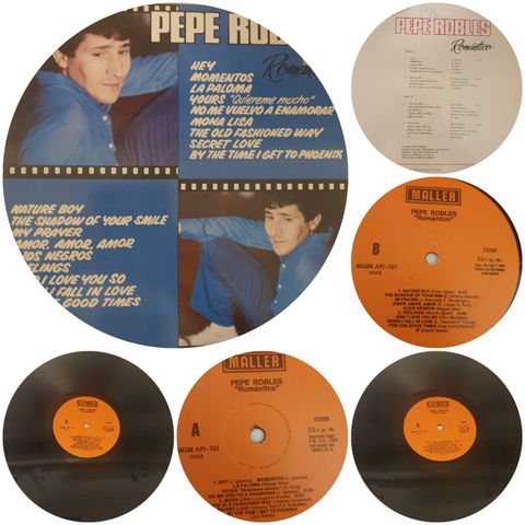 VINTAGE/RETRO LP-VINYL "PEPE ROBLES/ROMANTICO 1982 SIGNERT" 