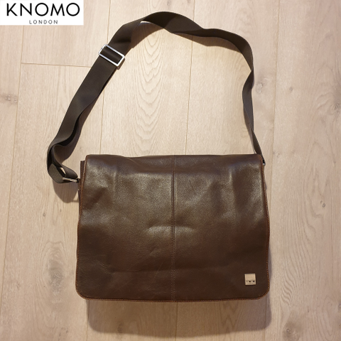 Knomo Messenger Bag i skinn