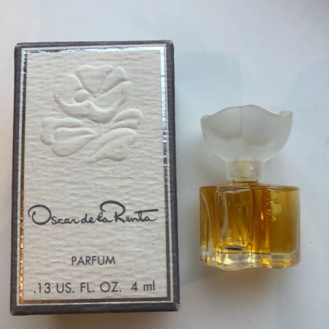 Oscar de la Renta ren vintage parfyme miniatyr.