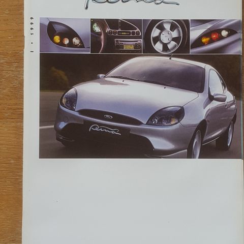 Brosjyre Ford Puma januar 1999 og mai 1999