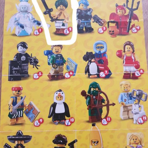 Lego minifigures fra serie 16