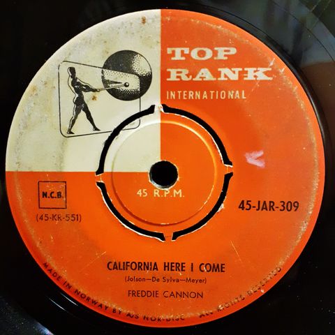 Freddie Cannon – California Here I Come, 1960