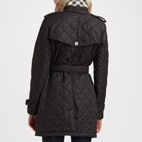 Sort Burberry Brit quilted trench coat