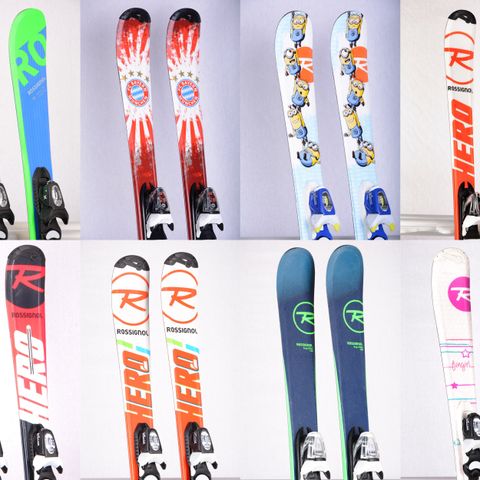 Barn Ski Rossignol Hero J, Fun Girl, Experience Pro, Despicable Me, FC Bayern