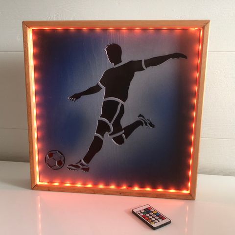 Håndlaget Fotball-lampe fotballspiller