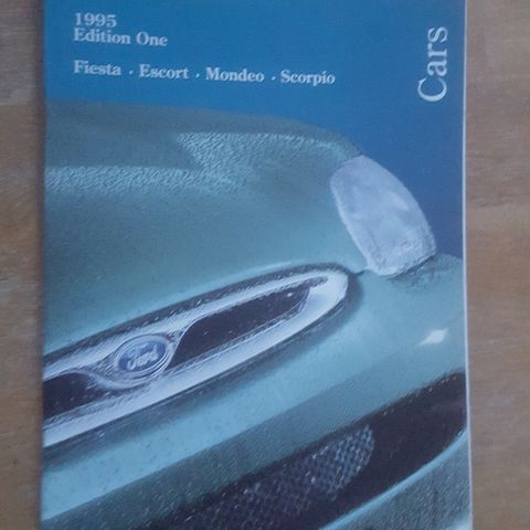 Brosjyre Ford Cars 1995 Edition One