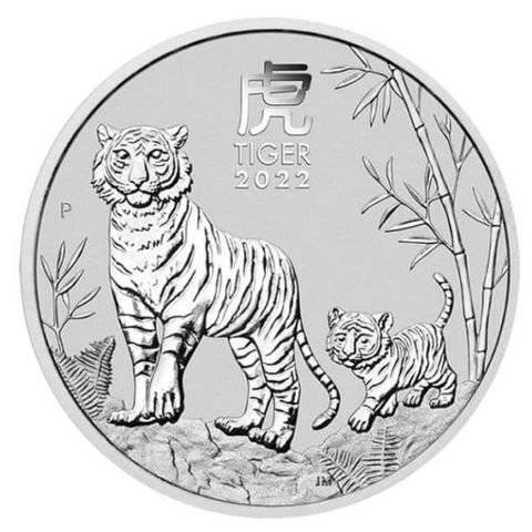 Australia 1/2 oz 2022 Year of the Tiger. 999 sølv