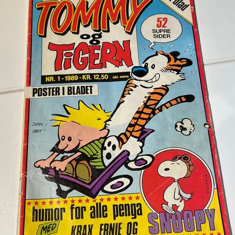 Tommy og Tigern - førsteutgave nr 1 - 1989