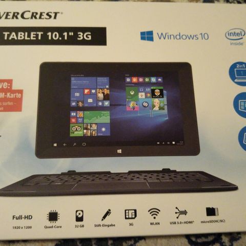 SILVERCREST 2 in1 tablet 10.1" 3G