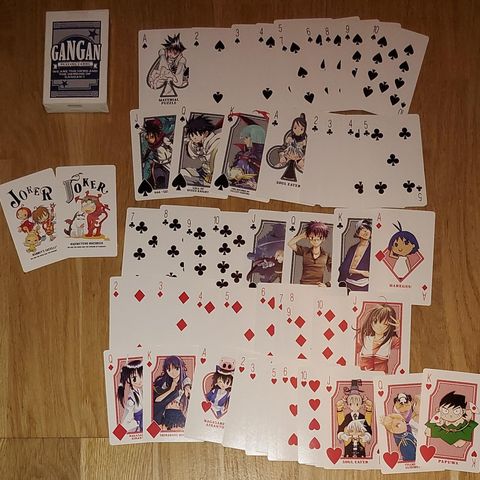 GanGan Anime Playing Card's selges!