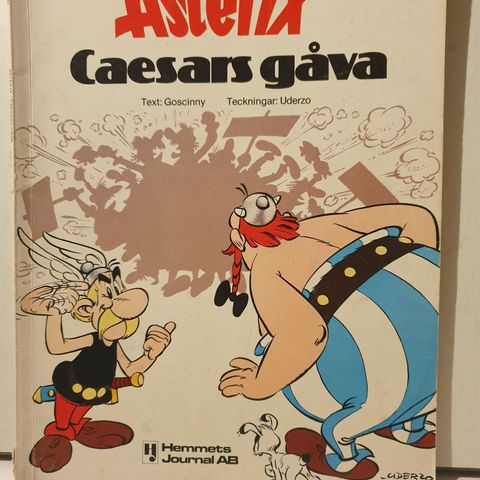 Asterix 21 cecars gave/ Caesars gåve svensk førsteutgave 