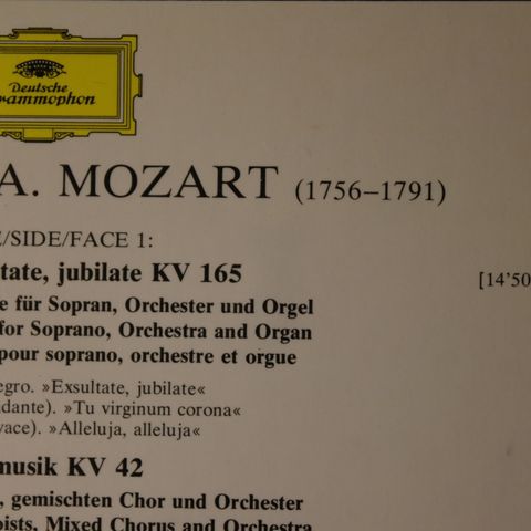 Mozart, Edith Mathis, Staatskapelle