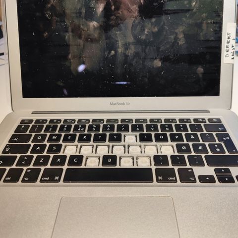 MacBook air A1369 knust skjerm