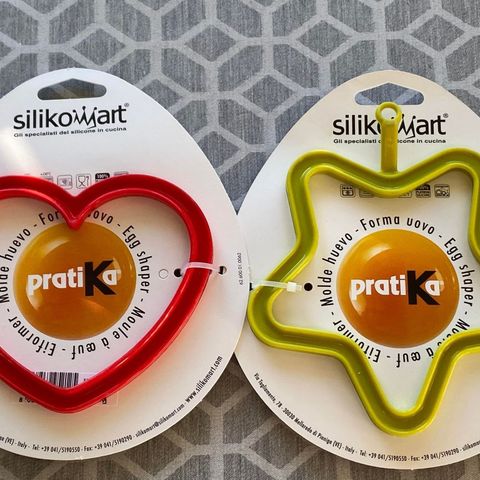 Silikonformer, 2 pk (1 stk stjerne og 1 stk hjerte)