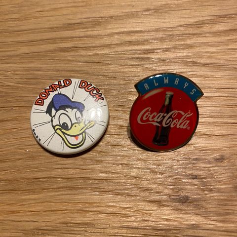 Pins and buttons