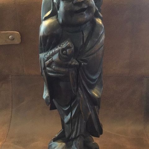 Antique Chinese ‘Longevity’ Figur/Lamp root wood carving 1920-30