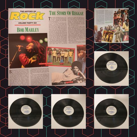 VINTAGE/RETRO LP-VINYL DOBBEL "BOB MARLEY AND THE STORY OF REGGAE "