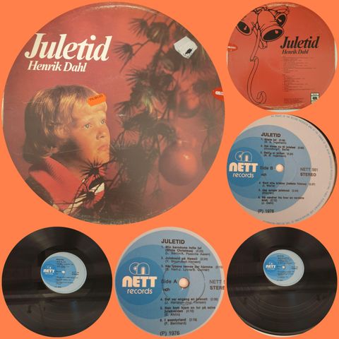 VINTAGE/RETRO LP-VINYL "JULETID/HENRIK DAHL 1976"